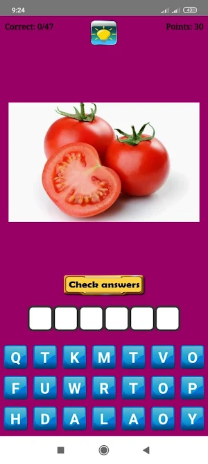 Guess The Vegetable Name Screenshot 0