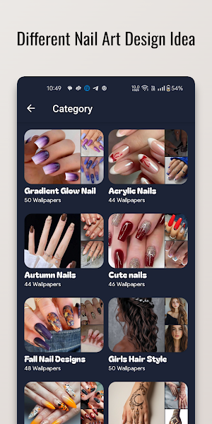 Gradient Glow Nail Art Design Screenshot 0