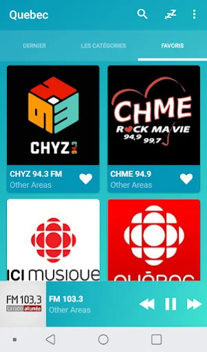 Quebec radios online Screenshot 2