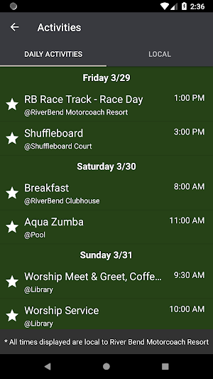 RiverBend Motorcoach Resort Screenshot 1