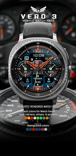 BLZ VERO 3 - Hybrid Watch Face Screenshot 0