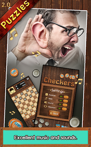 Thai Checkers - Genius Puzzle - หมากฮอส Screenshot 1