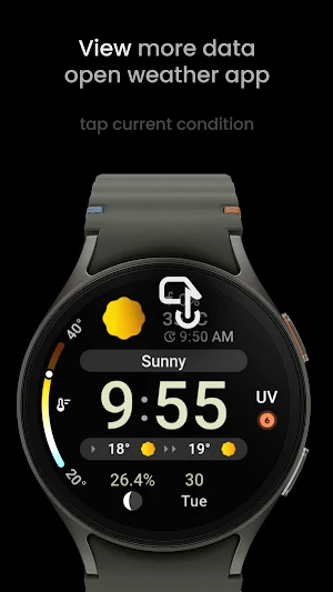 Just Weather: Watch Face Screenshot 2