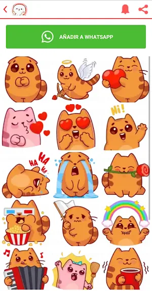 Stickers de gatitos tiernos Screenshot 1