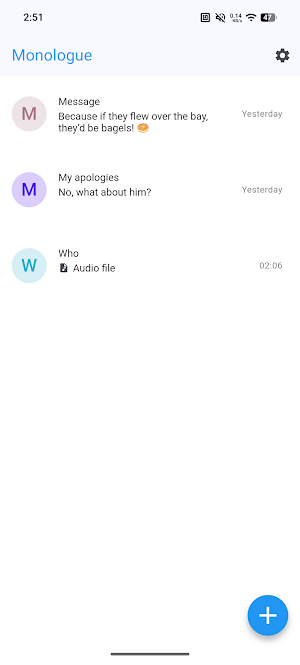 Monologue: message to self Screenshot 0