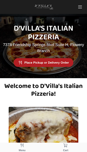 D’Villa’s Italian Pizzeria Screenshot 0