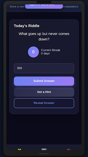 Daily Riddle Challenge Screenshot 2