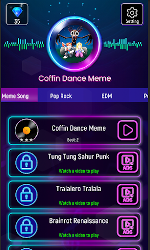 Night In Forest Tiles Dance Screenshot 0