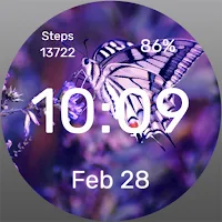 Butterfly in Lilac Watch Face