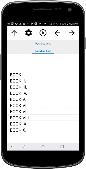 Audio Book, Paradise Lost Screenshot 0