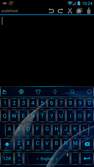 Keyboard Theme Gate Blue Screenshot 0