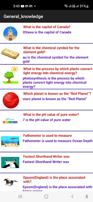 General Knowledge Screenshot 0