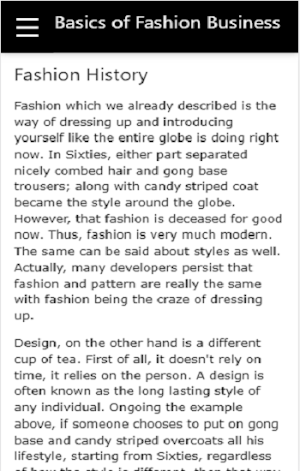 Basics of Business Fashions Screenshot 3