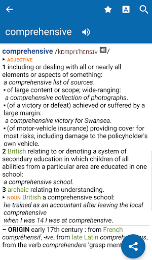 Oxford Dictionary of English & Thesaurus Screenshot 0