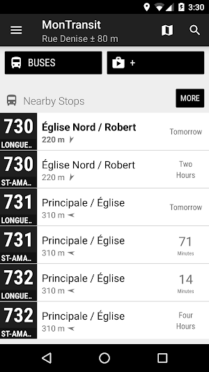 exo Sorel-Varennes Bus - MonTransit Screenshot 0