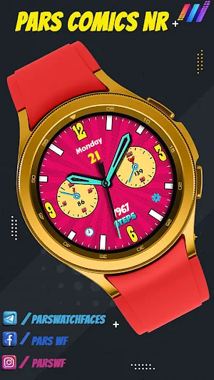 Pars Comics NR Watch Face Screenshot 3