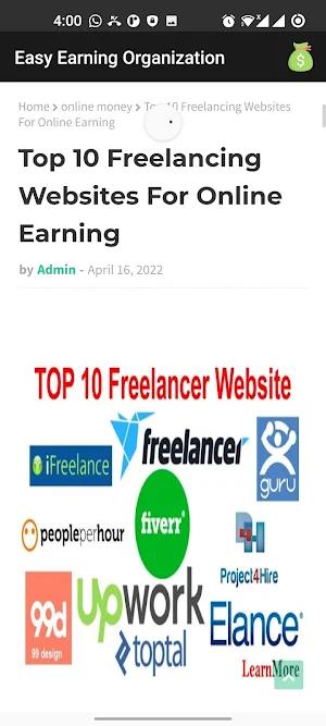 Easy Earning Organization Screenshot 3
