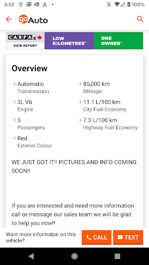 Go Auto App Screenshot 1