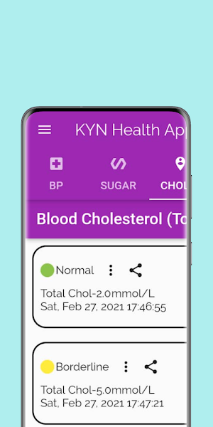 KYN Health App - Know Your Health Numbers Screenshot 2