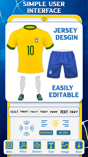 Football Jersey Maker- T Shirt Screenshot 1