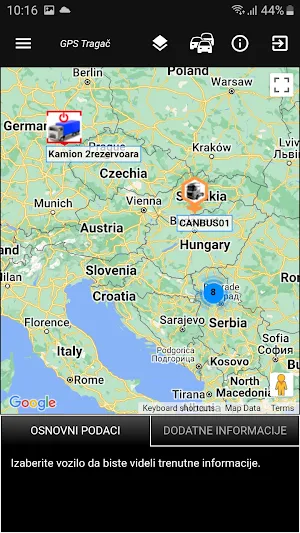 GPS Tragač Screenshot 1