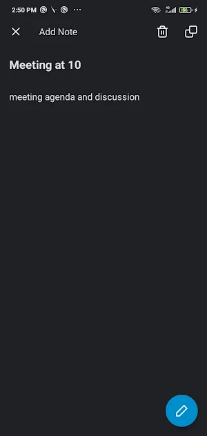 My Notes List Screenshot 1