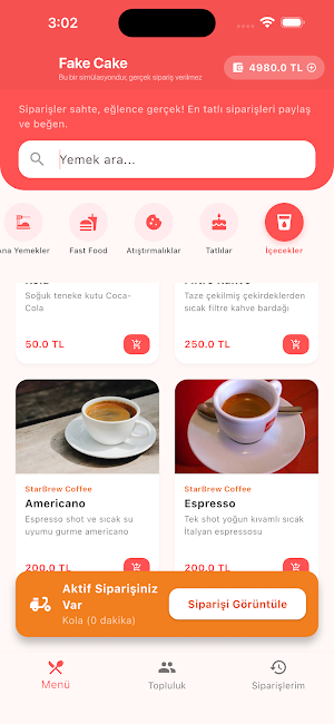 Fake Cake: Virtual Food Gifts Screenshot 0