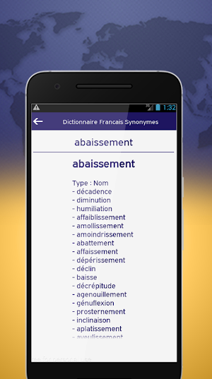 Dictionnaire Francais Synonymes Screenshot 2