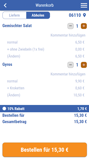 Korfu Grill Halle Screenshot 1