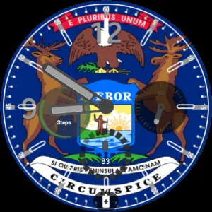 Michigan Flag Watchface Screenshot 3