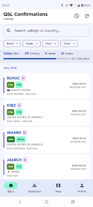 LoTW Viewer Screenshot 1