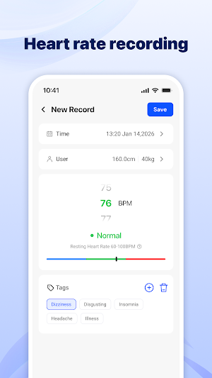 Blood Pressure Log Screenshot 2
