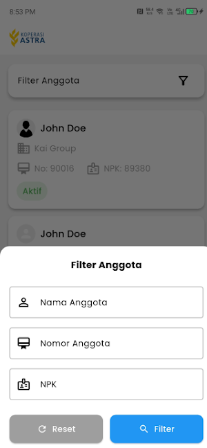 Lendtick Mobile Koperasi Astra Screenshot 1