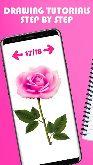 Draw Flowers Step By Step Screenshot 0