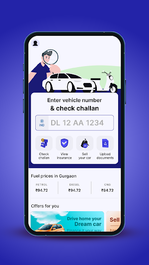 Saadhan - RTO Vehicle Info App Screenshot 0