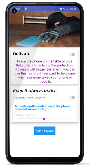 Don't Touch My Phone - smart security alarm Screenshot 2