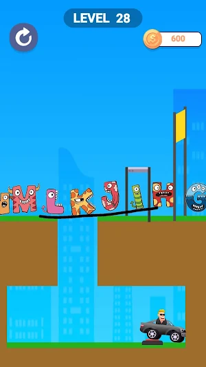 Alphabet Draw Lines Screenshot 1