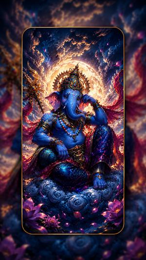 Lord Ganesha Wallpaper Live 4K Screenshot 0