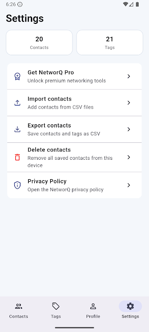 NetworQ Screenshot 3