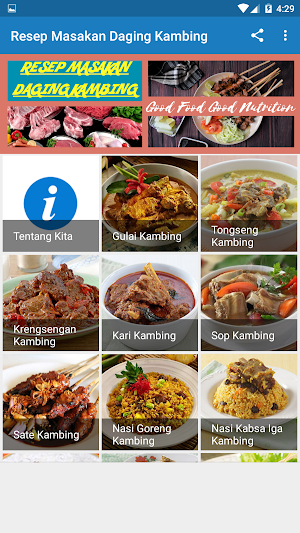Resep Masakan Daging Kambing Screenshot 1