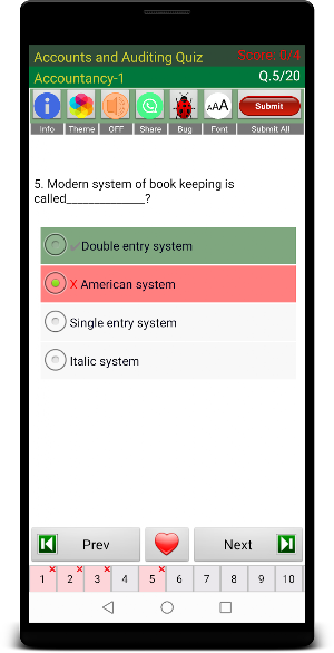 Accounts and Auditing Quiz Screenshot 2