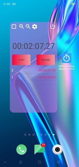 Utility Floating Stopwatch Pro Screenshot 2