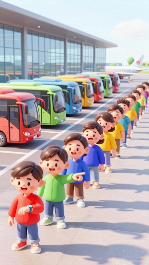 Airport Bus Sort Screenshot 1