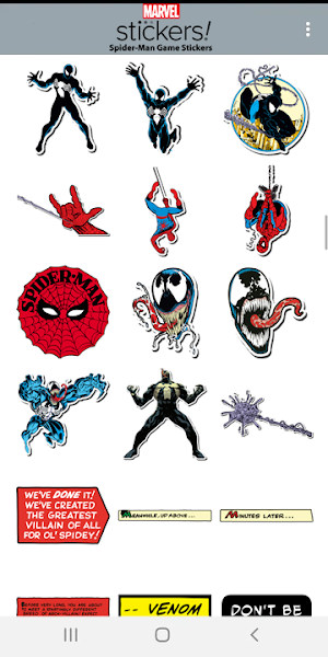 Spider-Man Game Stickers Screenshot 2