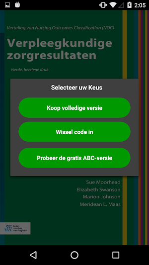 Verpleegkundige zorgresultaten (NOC) Screenshot 1