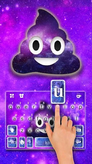Galaxy Poop Keyboard Theme Screenshot 3