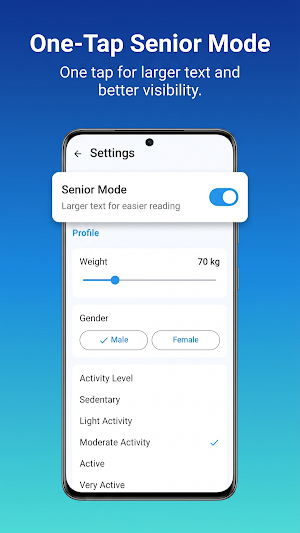 Easy Water Reminder: Seniors Screenshot 3