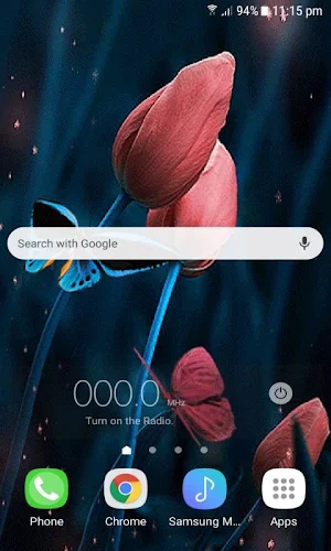 Tulip Flowers Butterfly LWP Screenshot 2
