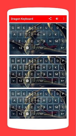 Cool Dragon Keyboard Theme Screenshot 3