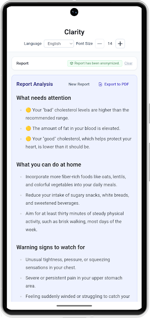 Clarity - Explain Test Results Screenshot 0